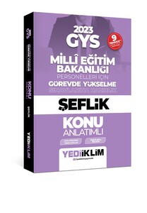 Yediiklim 2023 GYS  Millî Eğitim Bakanlığı Görevde Yükselme Sınavı Şeflik Konu Anlatımı
