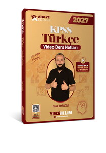 Yediiklim Yayınları 2027 KPSS Atölye Serisi Genel Yetenek Türkçe Video Ders Notları