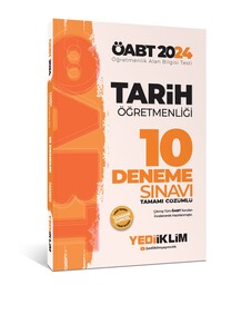 Yediiklim Yayınları 2024 ÖABT Tarih Öğretmenliği Tamamı Video Çözümlü 10 Deneme Sınavı
