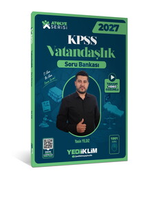 Yediiklim Yayınları 2027 KPSS Atölye Serisi Genel Kültür Vatandaşlık Tamamı Video Çözümlü Soru Bankası