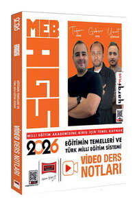 Yargı Yayınları 2026 MEB-AGS Eğitimin Temelleri ve Türk Milli Eğitim Sistemi Video Ders Notları