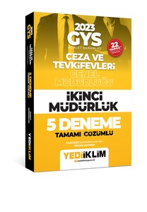 Yediiklim 2023 GYS Ceza Ve Tevkifevleri Genel Müdürlüğü İkinci Müdürlük 5 Deneme Tamamı Çözümlü