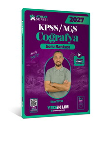 Yediiklim Yayınları 2027 KPSS AGS Atölye Serisi Genel Kültür Coğrafya Tamamı Video Çözümlü Soru Bankası