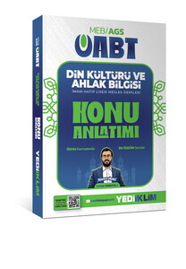 Yediiklim Yayınları 2027 MEB AGS ÖABT Din Kültürü ve Ahlak Bilgisi Konu Anlatımı
