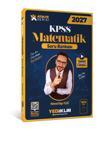 Yediiklim Yayınları 2027 KPSS Atölye Serisi Genel Yetenek Matematik Tamamı Video Çözümlü Soru Bankası