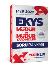 Yediiklim Yayınları 2027 MEB EKYS Müdür ve Müdür Yardımcılığı Soru Bankası