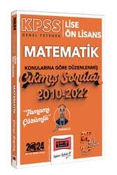 Yargı Yayınları 2024 KPSS Lise Ön Lisans Genel Yetenek Matematik Konularına Göre Düzenlenmiş 2010-2022 Tamamı Çözümlü Çıkmış Sor
