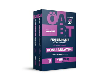 Yediiklim Yayınları 2027 MEB AGS ÖABT Fen Bilimleri Öğretmenliği Konu Anlatımı 2 Cilt