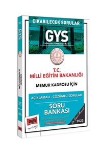 Yargı Yayınları 2023 Milli Eğitim Bakanlığı Çıkabilecek Sorular GYS Memur Kadrosu İçin Açıklamalı Çözümlü Soru Bankası