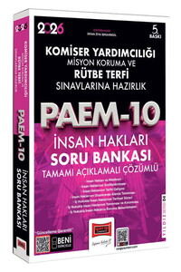 Yargı Yayınları 2026 PAEM Komiser Yardımcılığı ve Rütbe Terfi Sınavlarına Hazırlık İnsan Hakları Soru Bankası