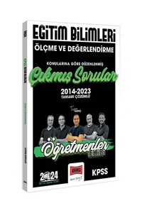 Yargı Yayınları 2024 KPSS Eğitim Bilimleri Öğretmenler Ekibi Ölçme ve Değerlendirme Konularına Göre Düzenlenmiş Çıkmış Sorular
