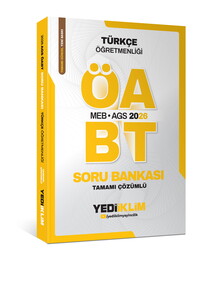 Yediiklim 2026 MEB AGS ÖABT Türkçe Öğretmenliği Tamamı Çözümlü Soru Bankası