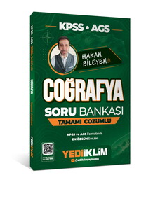 Yediiklim Yayınları 2027 KPSS AGS Coğrafya Tamamı Çözümlü Soru Bankası Hakan Bileyen