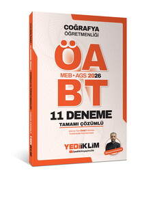 Yediiklim 2026 MEB AGS ÖABT Coğrafya Öğretmenliği Tamamı Çözümlü 11 Deneme