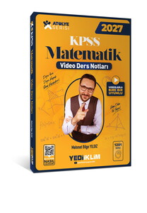 Yediiklim Yayınları 2027 KPSS Atölye Serisi Genel Yetenek Matematik Video Ders Notları