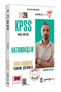 Yargı Yayınları 2026 KPSS Genel Kültür Vatandaşlık Tamamı Çözümlü Soru Bankası (Mustafa Erkol)