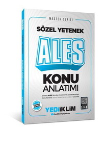 Yediiklim Yayınları 2026 Master Serisi ALES Sözel Yetenek Konu Anlatımı