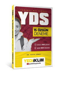 Yediiklim Yayınları YDS 15 Özgün Deneme Tamamı Video Çözümlü