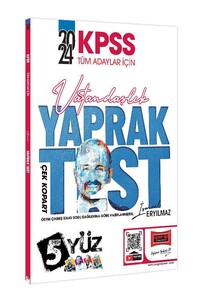Yargı Yayınları 2024 KPSS Tüm Adaylar İçin 5Yüz Vatandaşlık Çek Kopart Yaprak Test