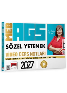 Yargı Yayınları 2027 MEB AGS Öğretmen Adayları İçin Sözel Yetenek Video Ders Notları