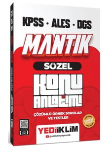 Yediiklim Yayınları 2026 KPSS - ALES - DGS Sözel Mantık Konu Anlatımı 