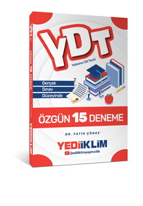 Yediiklim Yayınları YDT 15 Özgün Deneme