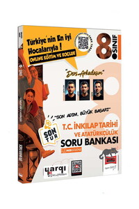 Yargı Ders Arkadaşım 8.Sınıf LGS T.C. İnkılap Tarihi ve Atatürkçülük Son Tur Soru Bankası