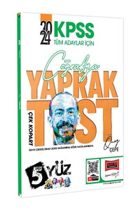 Yargı Yayınları 2024 KPSS Tüm Adaylar İçin 5Yüz Coğrafya Çek Kopart Yaprak Test