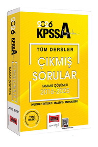 Yargı Yayınları 2026 KPSS-A Grubu Tüm Dersler 2016-2025 Tamamı Çözümlü Çıkmış Sorular