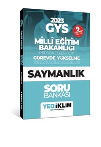 Yediiklim KPSS 2023 GYS Millî Eğitim Bakanlığı Personelleri İçin Görevde Yükselme Saymanlık Soru Bankası