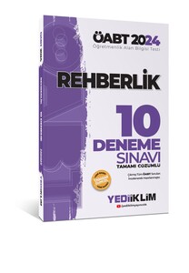 Yediiklim Yayınları 2024 ÖABT Rehberlik Öğretmenliği Tamamı Çözümlü 10 Deneme Sınavı