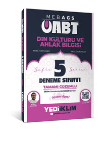 Yediiklim Yayınları MEB AGS ÖABT Din Kültürü Ve Ahlak Bilgisi Safir Serisi Tamamı Çözümlü 5 Deneme Sınavı