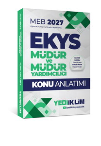 Yediiklim Yayınları 2027 MEB EKYS Müdür  ve Müdür Yardımcılığı Konu Anlatımı