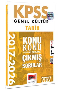Yargı Yayınları 2027 KPSS Genel Kültür Tarih Konu Konu Tamamı Çözümlü 10 Yıl Çıkmış Sorular
