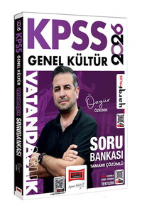 Yargı Yayınları 2026 KPSS Genel Kültür Tamamı Çözümlü Vatandaşlık Soru Bankası (Özgür Özkınık)