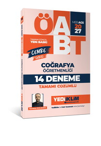 Yediiklim Yayınları 2027 MEB AGS ÖABT  Cemre Serisi Coğrafya Öğretmenliği Tamamı Çözümlü 14 Deneme