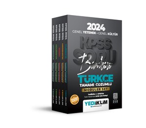 Yediiklim Yayınları 2024 KPSS Genel Yetenek Genel Kültür Modüler Set Soru Bankası
