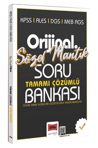 Yargı Yayınları KPSS ALES DGS MEB-AGS Orijinal Sözel Mantık Tamamı Çözümlü Soru Bankası