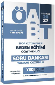 Yediiklim Yayınları 2027 MEB AGS ÖABT Spor Kütüphanesi Beden Eğitimi Öğretmenliği Tamamı Çözümlü Soru Bankası