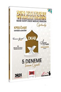 Yargı Yayınları 2024 KPSS ÖABT Din Kültürü ve Ahlak Bilgisi Mihmandar Serisi 5 Deneme