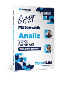 Yediiklim Yayınları 2027 ÖABT Matematik Öğretmenliği  Analiz Tamamı Çözümlü Soru Bankası