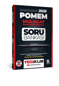 Yediiklim Yayınları 2026 POMEM Mülakat Sınavlarına Hazırlık Tamamı Özet Anlatımlı Soru Bankası 9. Baskı