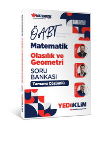 Yediiklim Yayınları 2027 ÖABT Matematik Öğretmenliği  Olasılık ve Geometri  Tamamı Çözümlü Soru Bankası