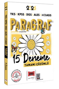 Yargı Yayınları 2026 YKS KPSS DGS ALES MEB-AGS Papatya Serisi Paragraf Tamamı Çözümlü 15 Deneme
