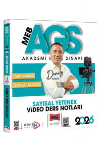 Yargı Yayınları 2026 MEB-AGS Sayısal Yetenek Video Ders Notları (Deniz Atalay)