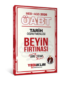 Yediiklim Yayınları 2026 MEB AGS ÖABT Tarih Öğretmenliği Beyin Fırtınası Soru Cevap
