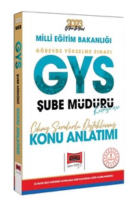 Yargı Yayınları 2023 MEB GYS Şube Müdürlüğü Kadrosu İçin Çıkmış Sorularla Desteklenmiş Konu Anlatımı