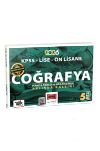 Yargı Yayınları 2026 KPSS - Lise - Ön Lisans Akılda Kalan Coğrafya Harita Tablo ve Grafiklerle +5 Deneme İlaveli
