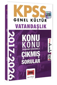 Yargı Yayınları 2027 KPSS Genel Kültür Vatandaşlık Konu Konu Tamamı Çözümlü 10 Yıl Çıkmış Sorular