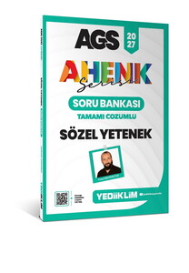 Yediiklim Yayınları 2027 MEB AGS Ahenk Serisi Sözel Yetenek Tamamı Çözümlü Soru Bankası